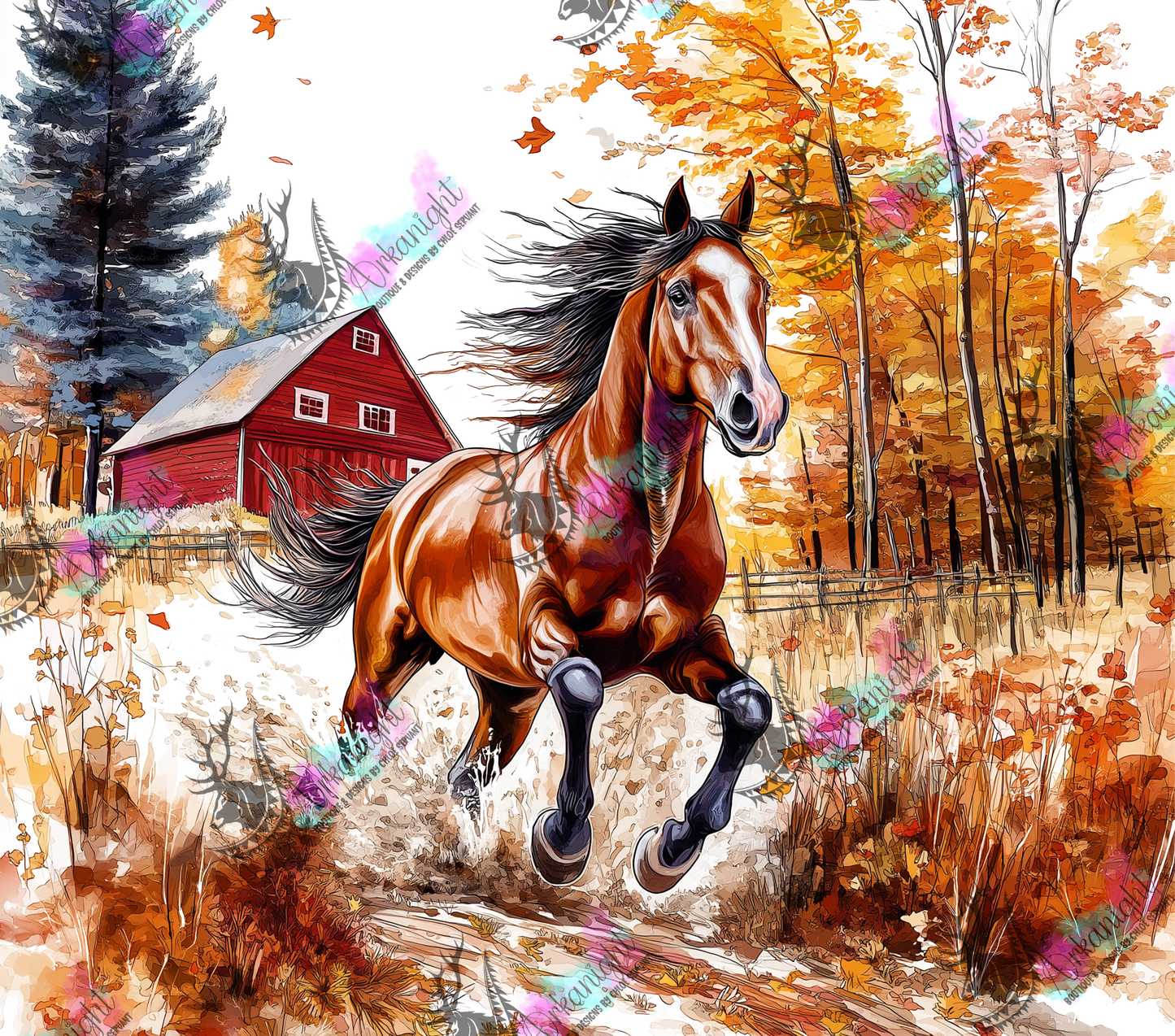 Numérique - Autumn 2024 - Collection Autumn at the Ranch - Bay Quarter Horse