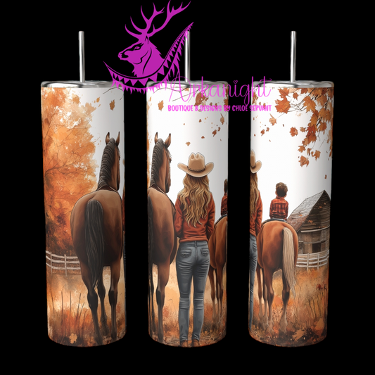 Gourde sur commande - Autumn 2024 - Collection Autumn at the Ranch - Cowgirl Mom & Son-02