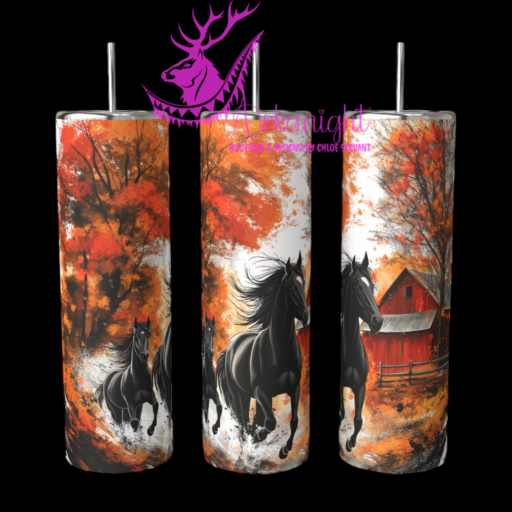 Gourde sur commande - Autumn 2024 - Collection Autumn at the Ranch - Black Horse Family