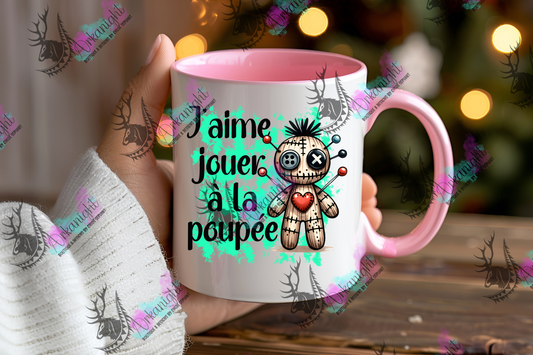 Tasse en céramique sur commande - Autumn 2024 - J'aime jouer à la poupée