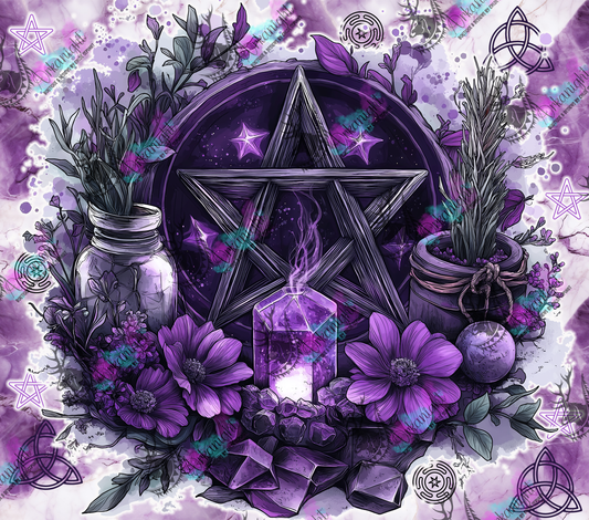 Impression - Autumn 2024 - Dark Purple Witchy Pentagram