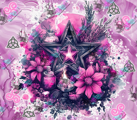 Impression - Autumn 2024 - Neon Pink Witchy Pentagram