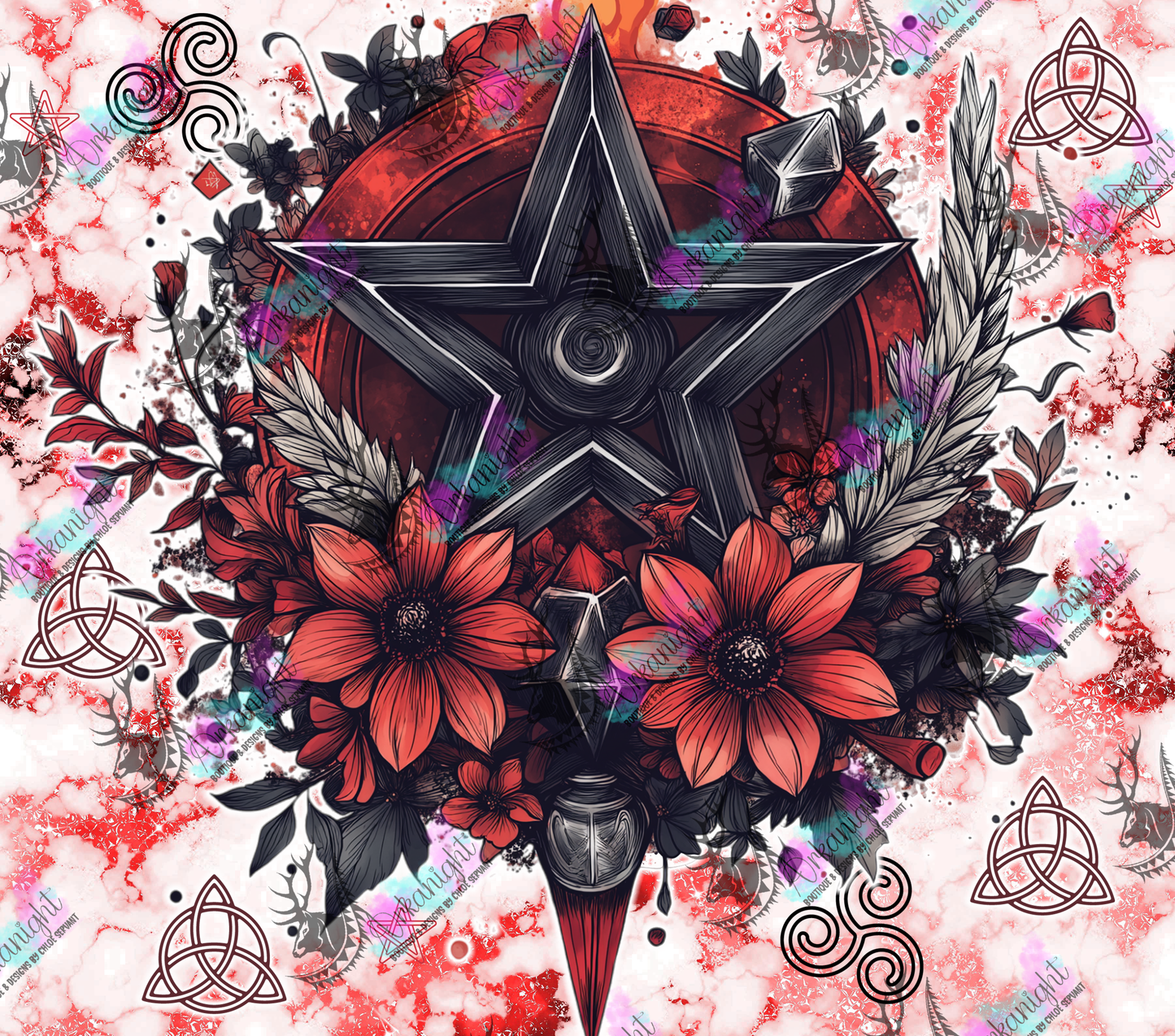 Numérique - Autumn 2024 - Red Witchy Pentagram