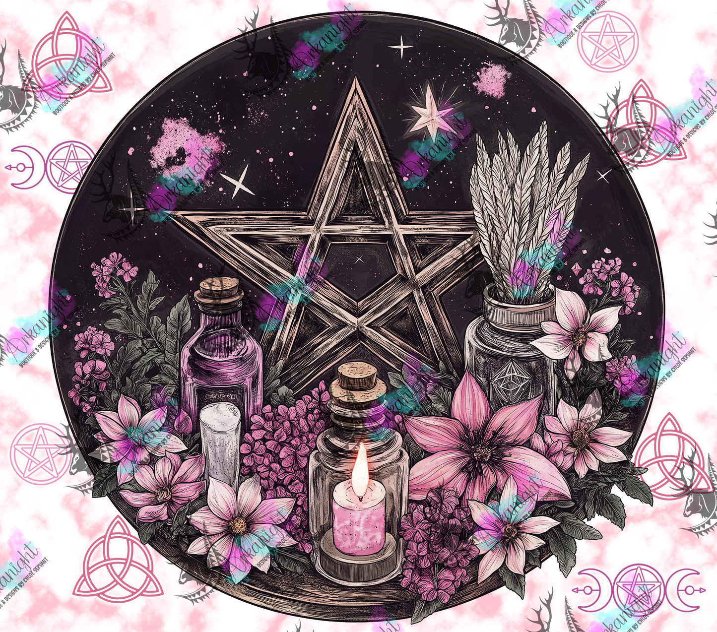 Numérique - Autumn 2024 - Pink Witchy Pentagram