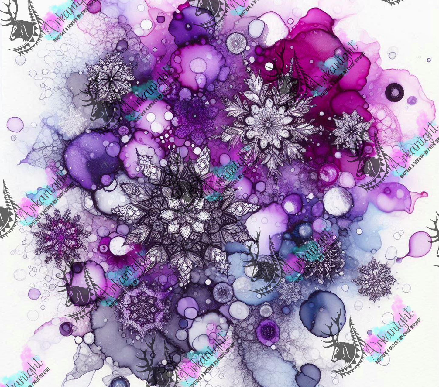 Numérique - Collection Hiver 2024 - Snowflakes - Purple