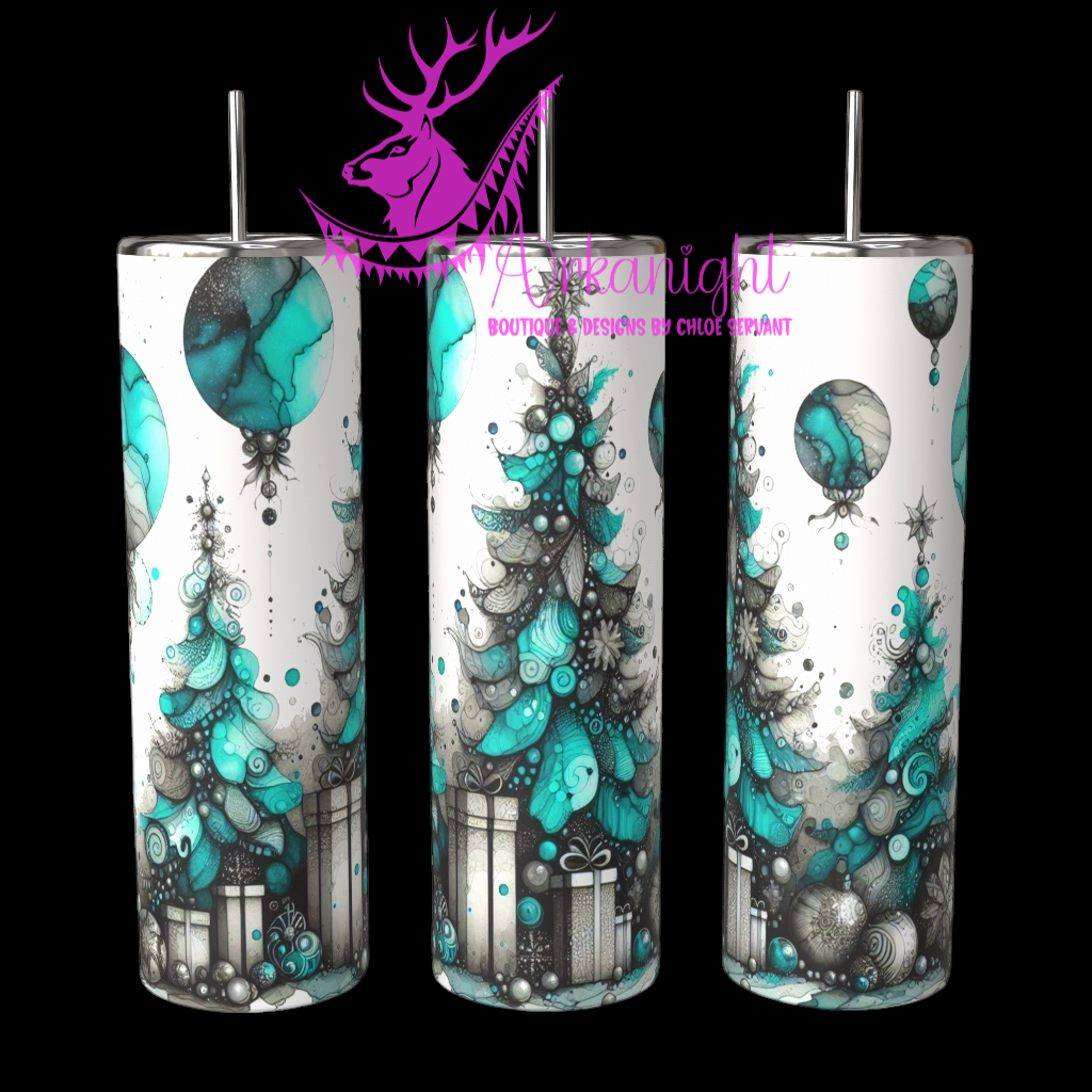 Gourde sur commande - Collection Hiver 2024 - Christmas Decor - Turquoise