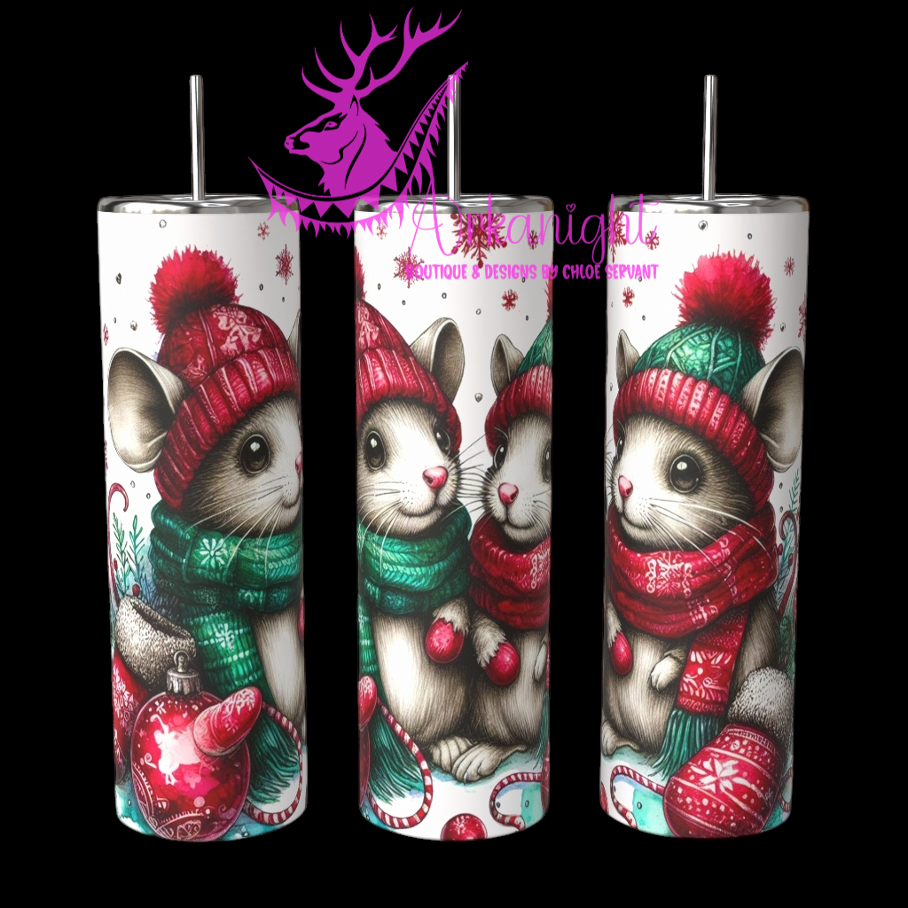 Gourde sur commande - Collection Hiver 2024 - Winter Mouses