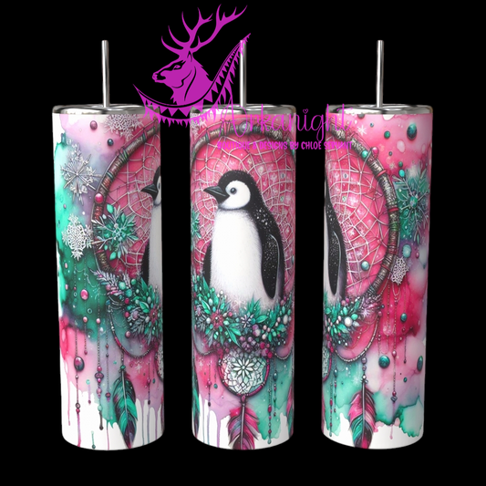 Gourde sur commande - Collection Hiver 2024 - Winter Pinguin - 01