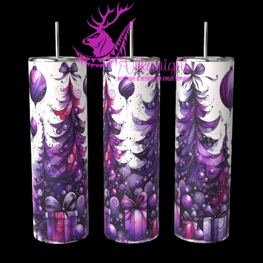 Gourde sur commande - Collection Hiver 2024 - Christmas Decor - Purple