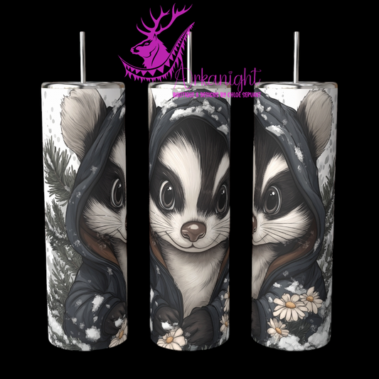 Gourde sur commande - Collection Hiver 2024 - Winter Skunk