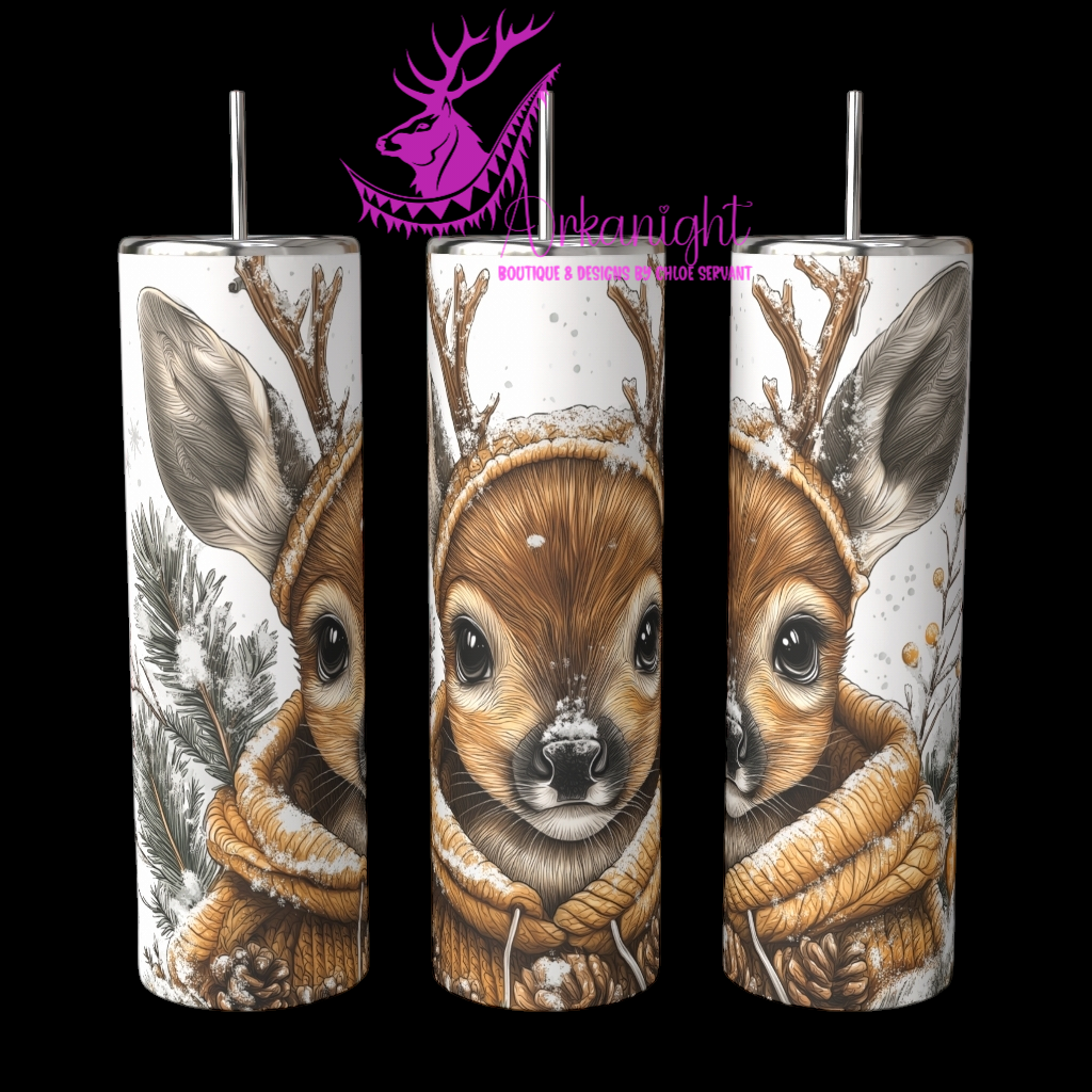 Gourde sur commande - Collection Hiver 2024 - Winter Deer