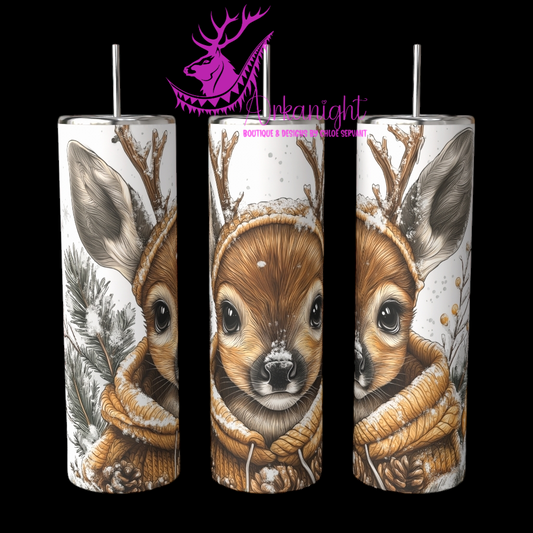 Gourde sur commande - Collection Hiver 2024 - Winter Deer