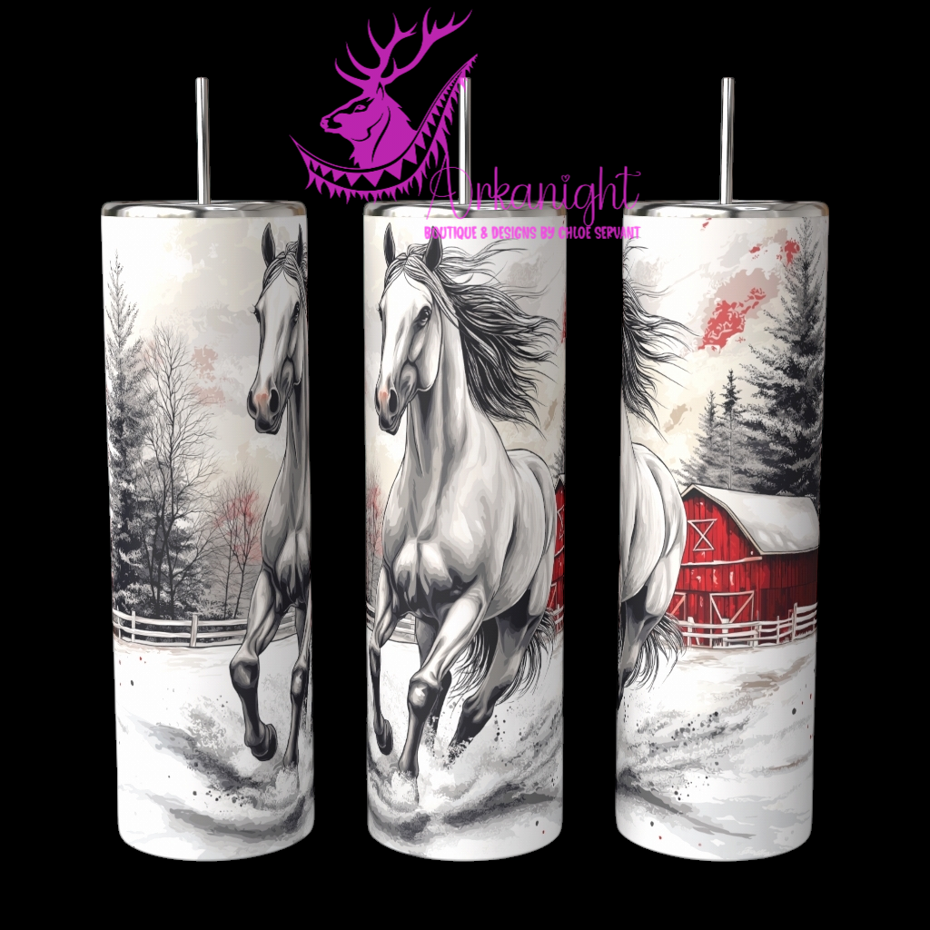 Numérique - Collection Hiver 2024 - Winter White Horse