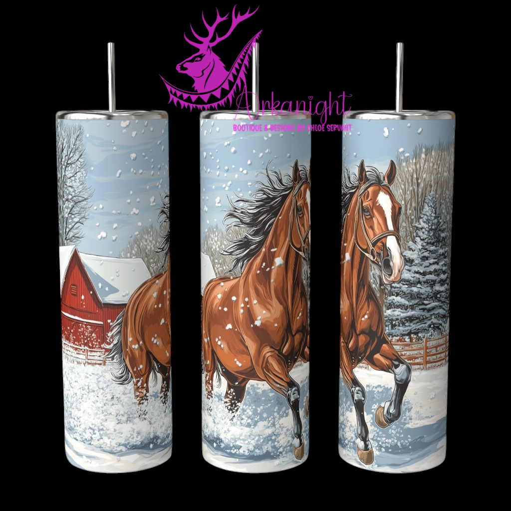 Gourde sur commande - Collection Hiver 2024 - Winter Bai Horse