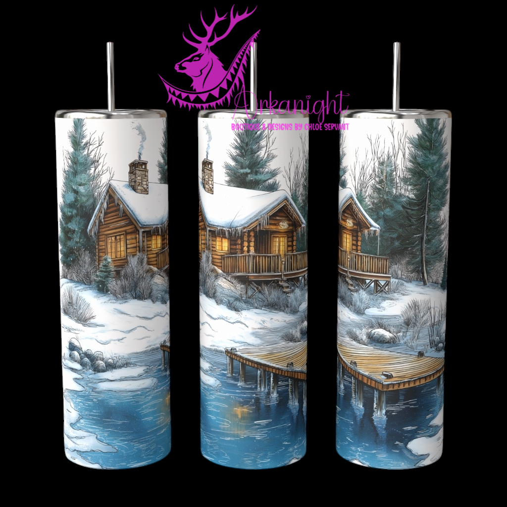 Gourde sur commande - Collection Hiver 2024 - Chalet By the Lake - 01