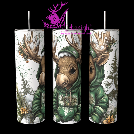 Gourde sur commande - Collection Hiver 2024 - Winter Moose