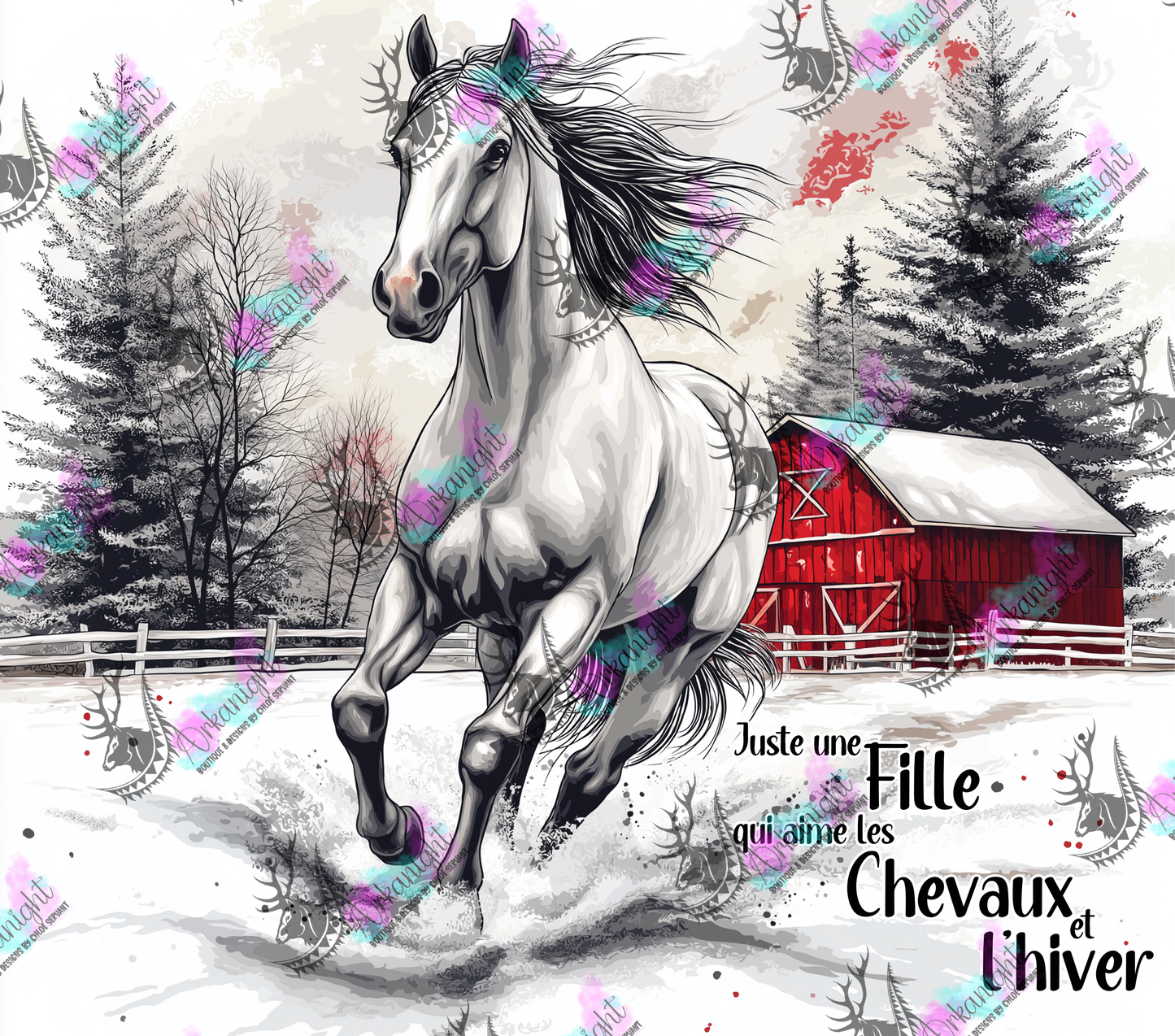 Numérique - Collection Hiver 2024 - Winter White Horse