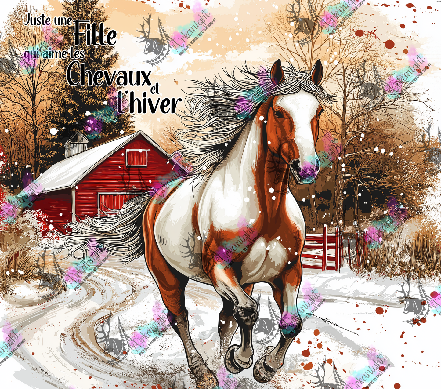 Numérique - Collection Hiver 2024 - Winter Paint Horse