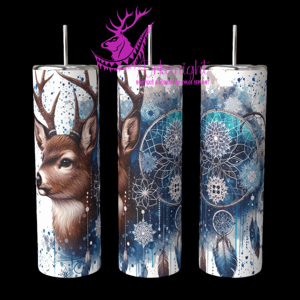 Numérique - Collection Hiver 2024 - Blue Winter Deer Boho