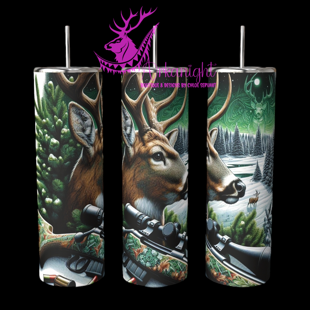 Gourde sur commande - Collection Hiver 2024 - Winter Hunting Deer - 02