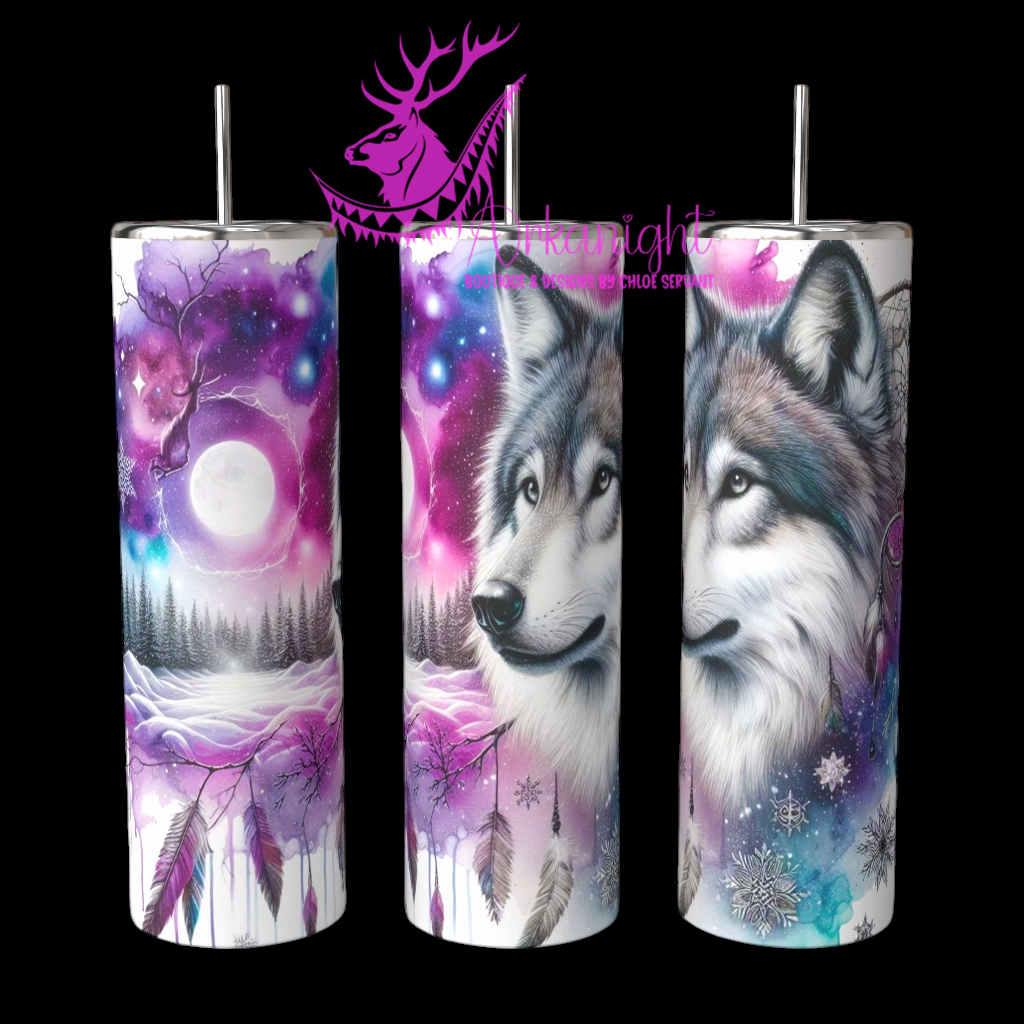 Gourde sur commande - Collection Hiver 2024 - Artic Wolf - 02