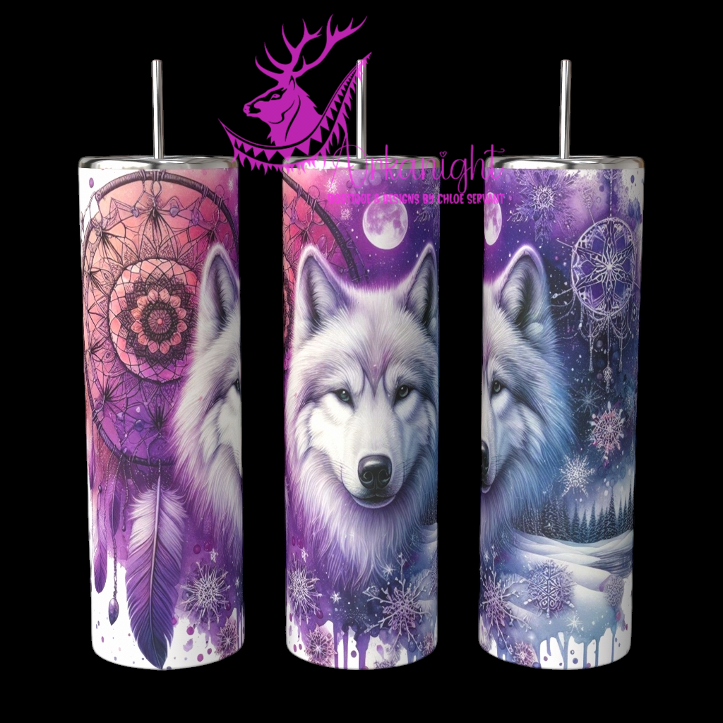 Gourde sur commande - Collection Hiver 2024 - Artic Wolf - 01