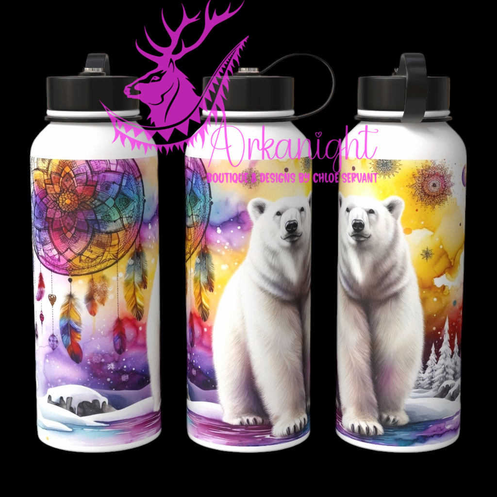 Bouteille d'eau sur commande  - Hiver 2024 - Artic Polar Bear