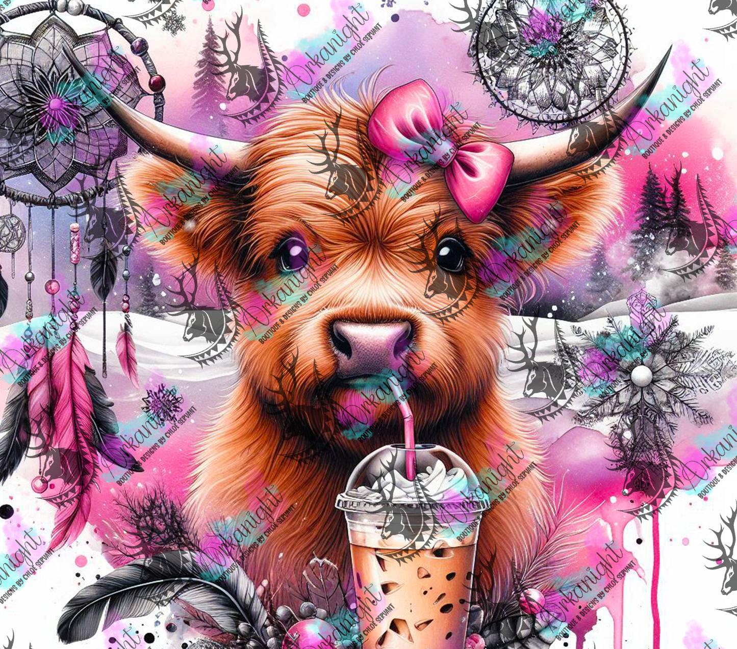 Numérique - Collection Hiver 2024 - Ice Coffee Highland cow - 09