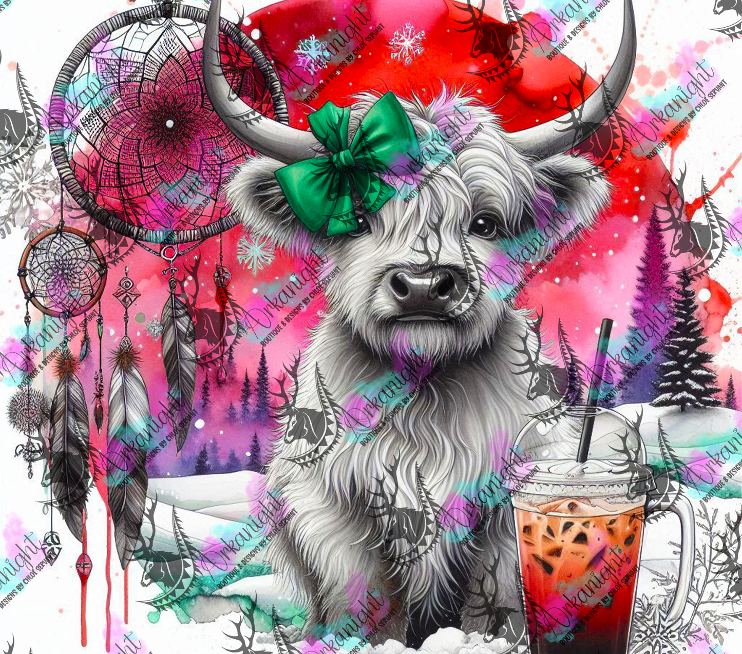 Numérique - Collection Hiver 2024 - Ice Coffee Highland cow - 10