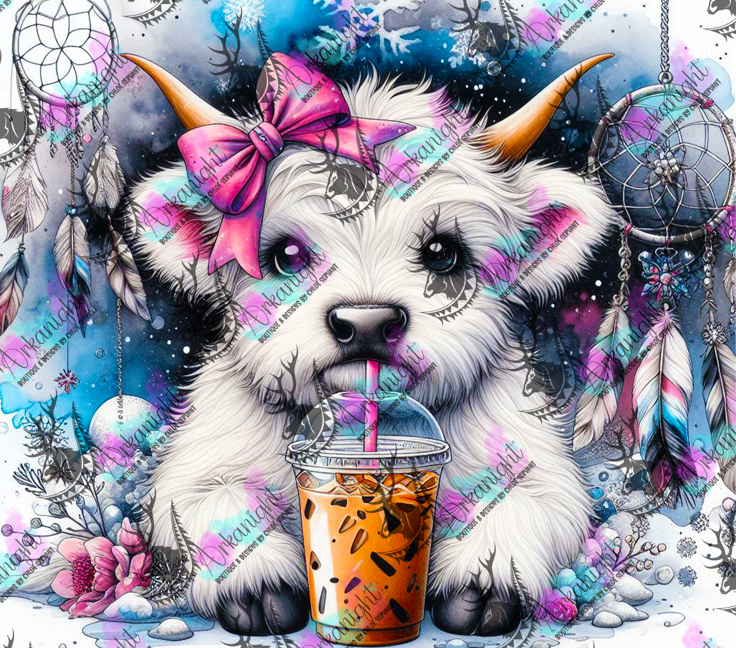 Numérique - Collection Hiver 2024 - Ice Coffee Highland cow - 06