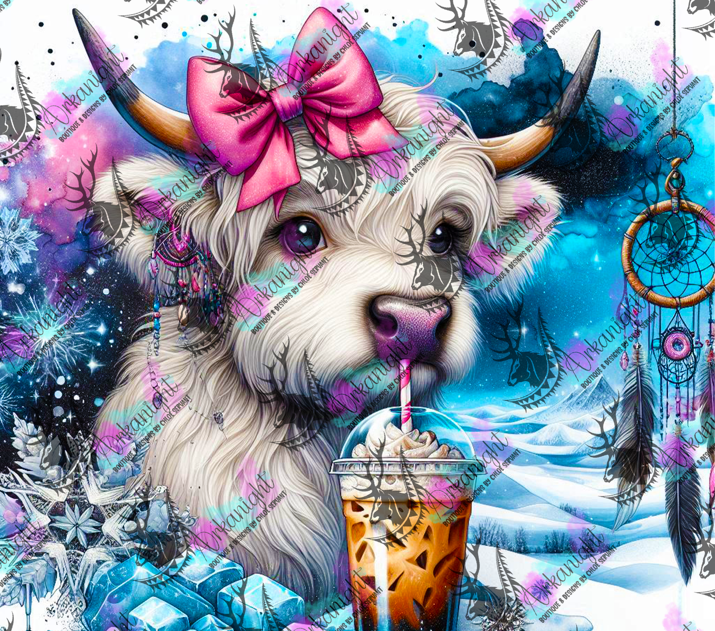 Numérique - Collection Hiver 2024 - Ice Coffee Highland cow - 04