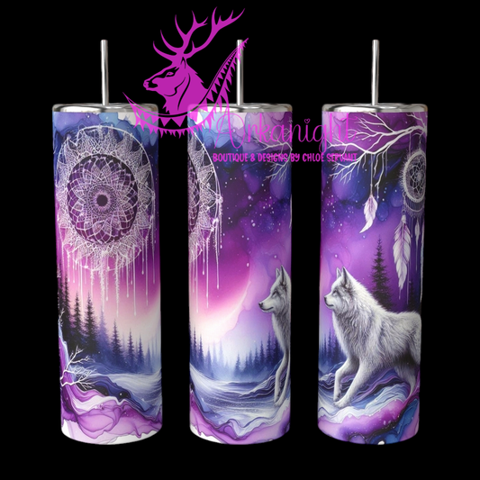 Gourde sur commande - Collection Hiver 2024 - Artic Wolf- 01