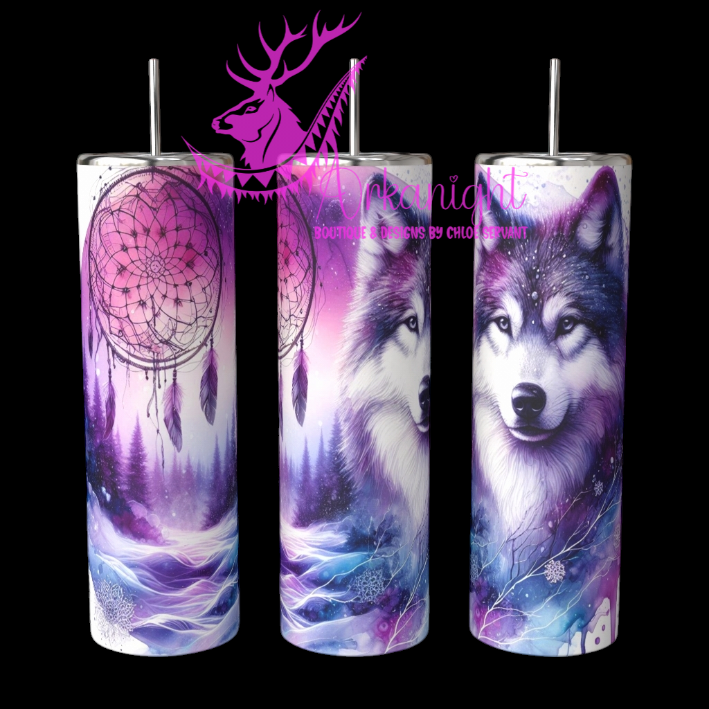 Gourde sur commande - Collection Hiver 2024 - Artic Wolf - 02