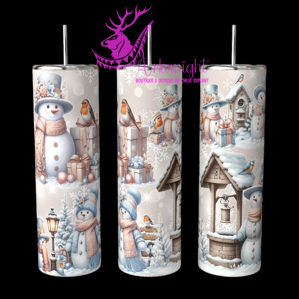 Gourde sur commande - Collection Hiver 2024 - Vintage Snowman