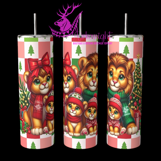 Gourde sur commande - Collection Hiver 2024 - Christmas Family - Lion