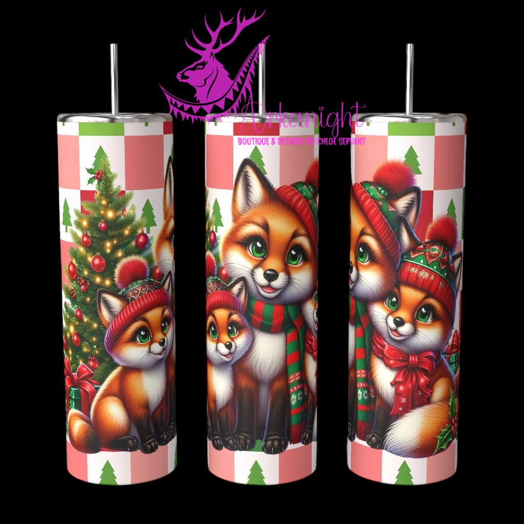 Gourde sur commande - Collection Hiver 2024 - Christmas Family - Fox