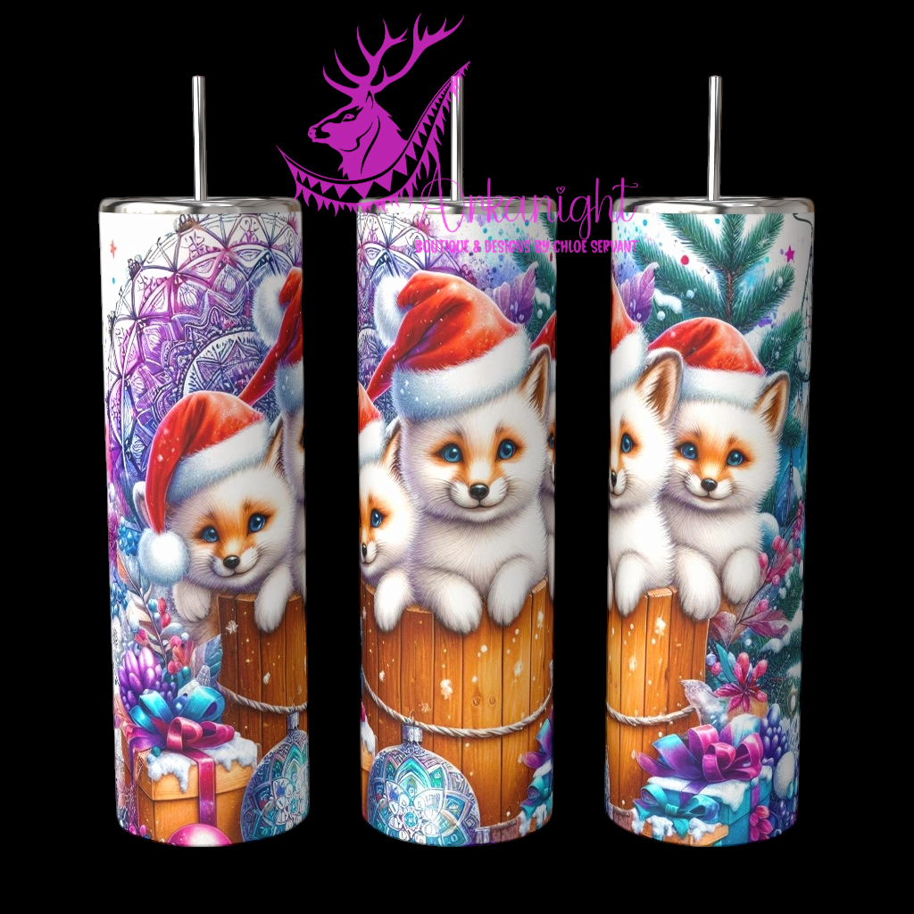 Numérique - Collection Hiver 2024 - Animals into the barrel -       White Fox