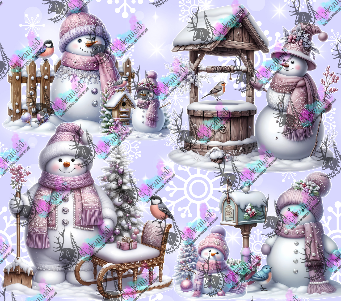 Impression - Collection Hiver 2024 - Purple Snowman