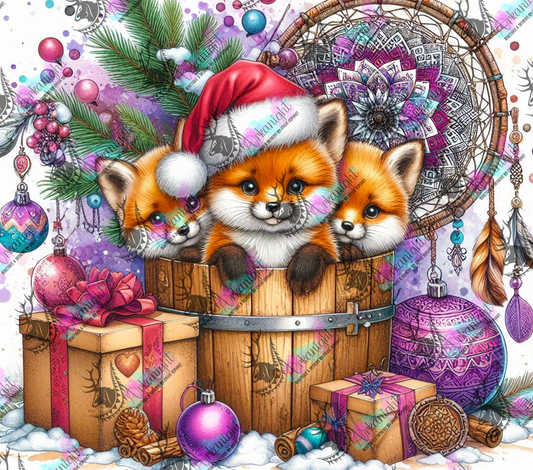 Impression - Collection Hiver 2024 - Christmas Barrel - Fox - 02