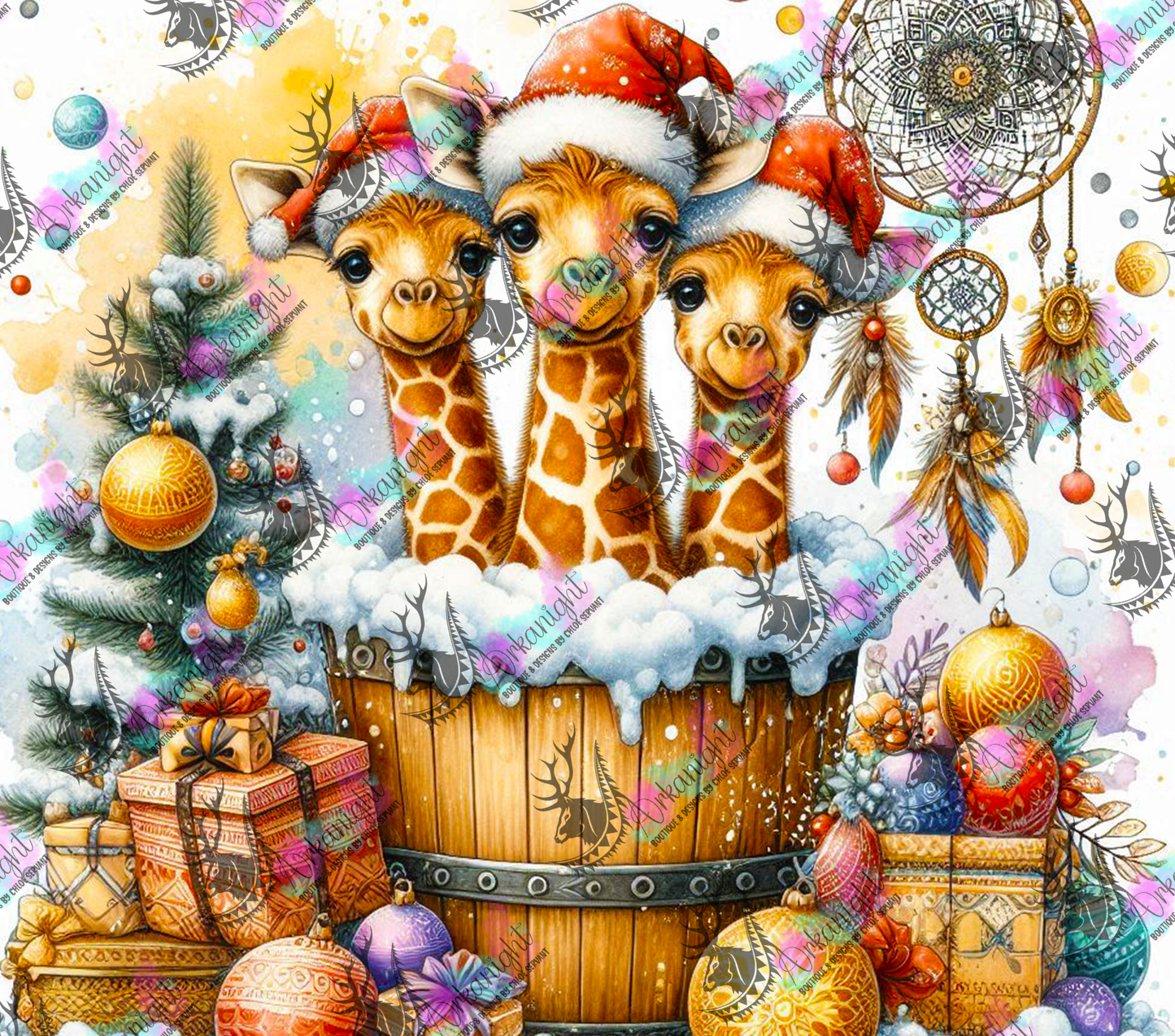 Numérique - Collection Hiver 2024 - Animals into the barrel -          Giraffe