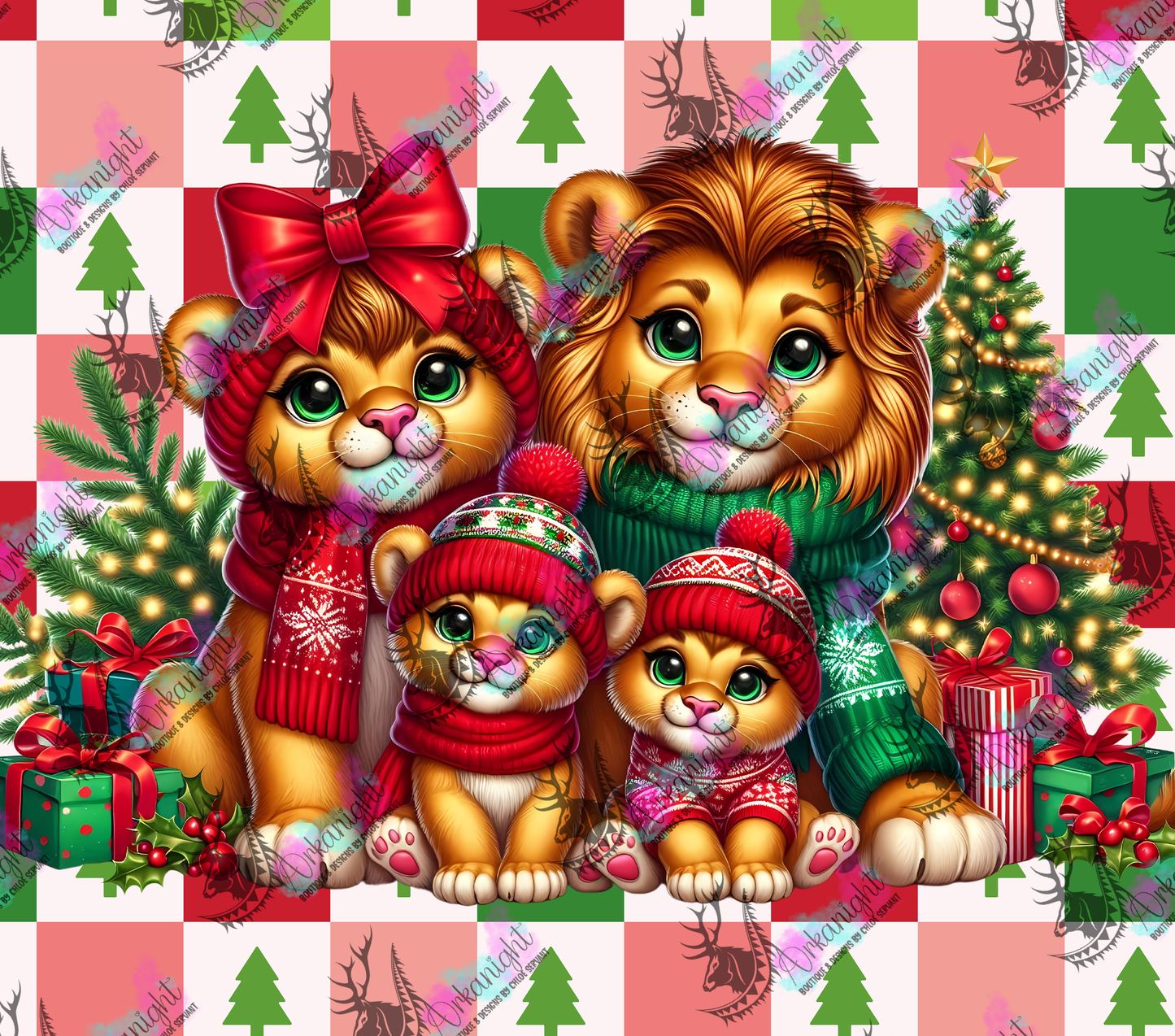 Numérique - Collection Hiver 2024 - Christmas Family - Lion