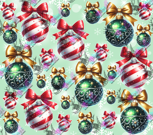 Impression - Collection Hiver 2024 - Red & Green Christmas Balls