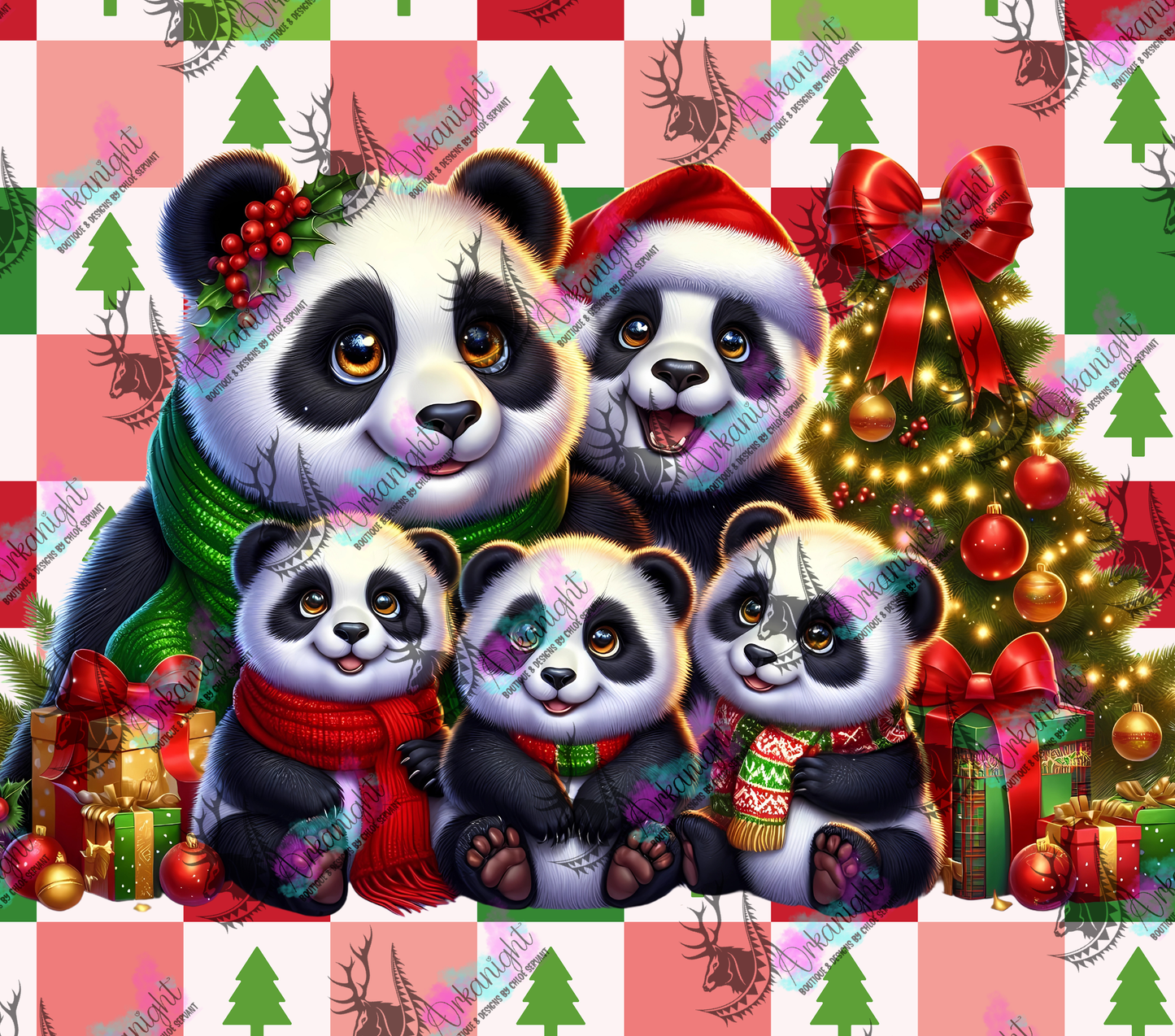 Numérique - Collection Hiver 2024 - Christmas Family - Panda