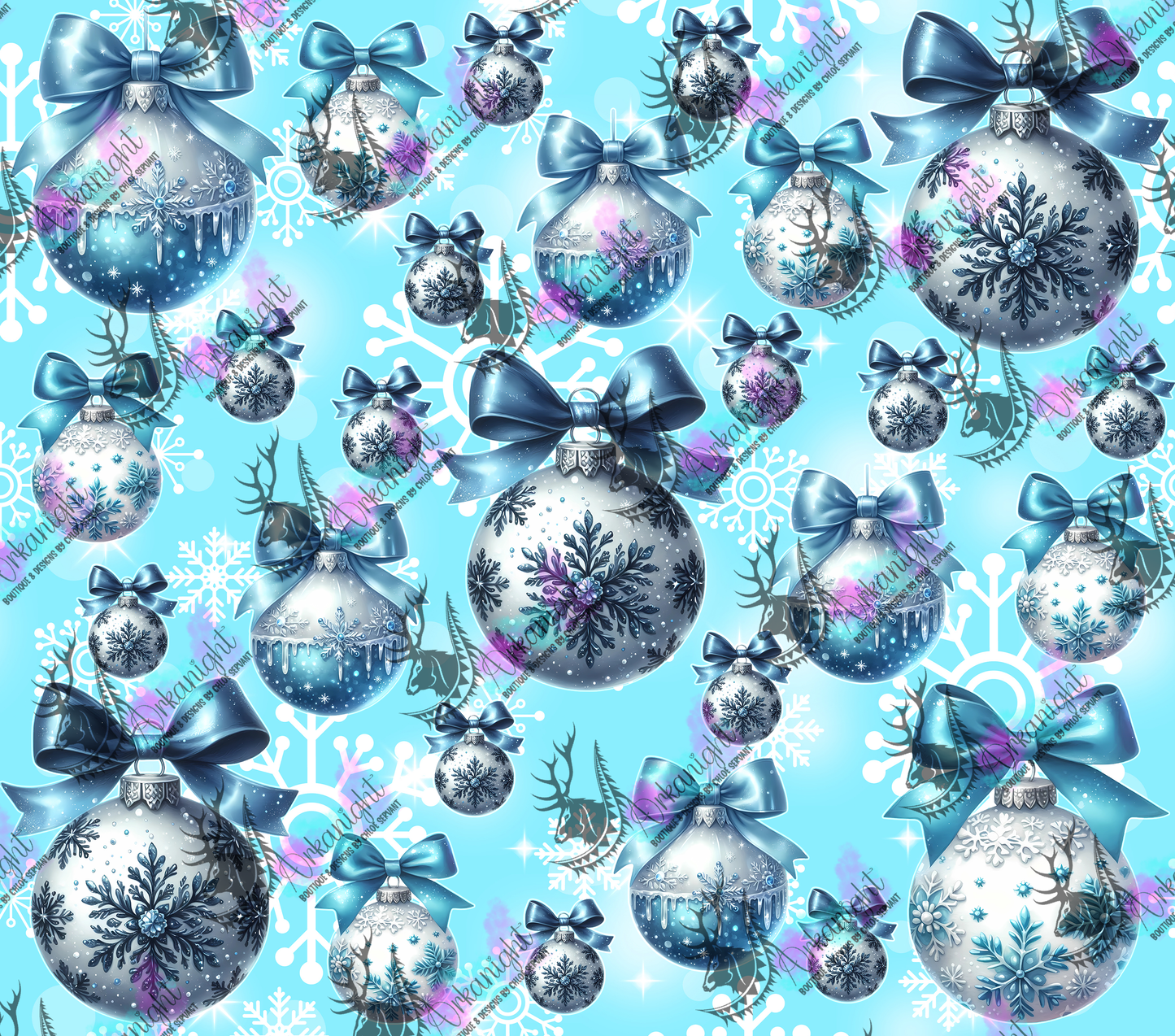 Numérique - Collection Hiver 2024 - Blue Christmas Balls