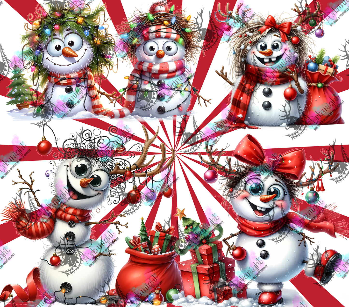 Numérique - Collection Hiver 2024 - Crazy Christmas Snowman