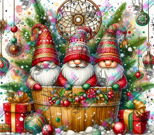 Impression - Collection Hiver 2024 - Christmas Barrel - Gnomes