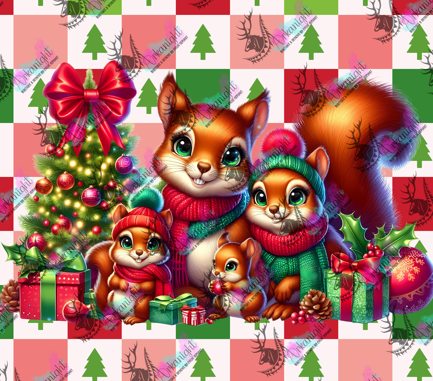 Numérique - Collection Hiver 2024 - Christmas Family - Squirrel