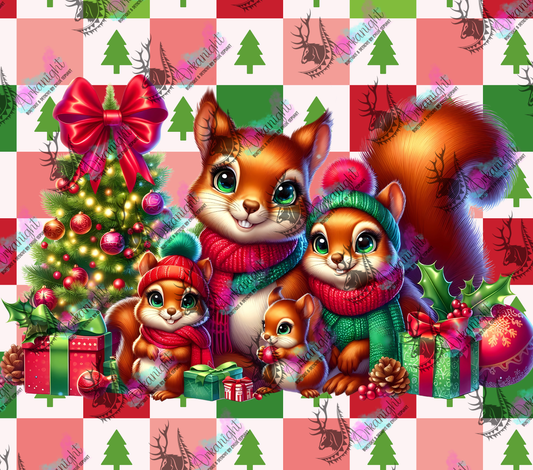 Impression - Collection Hiver 2024 - Christmas Family - Squirrel