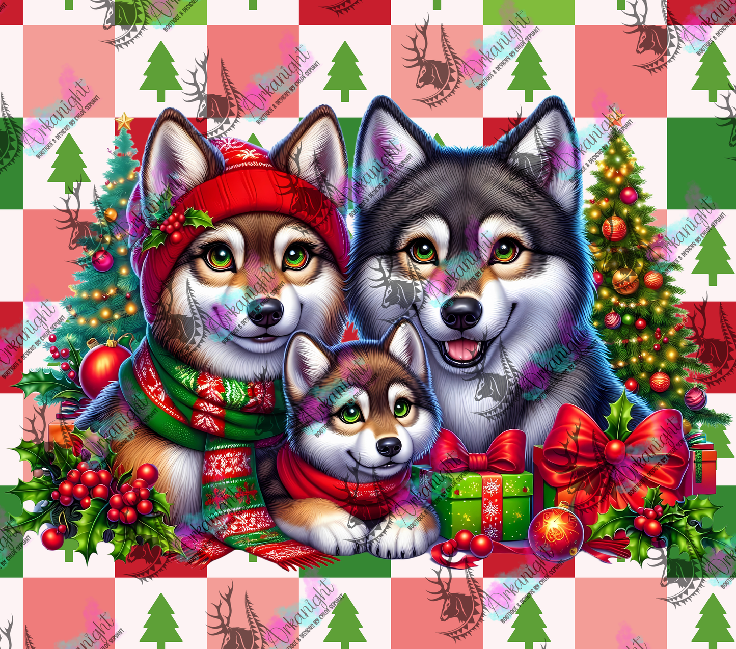 Numérique - Collection Hiver 2024 - Christmas Family - Wolves