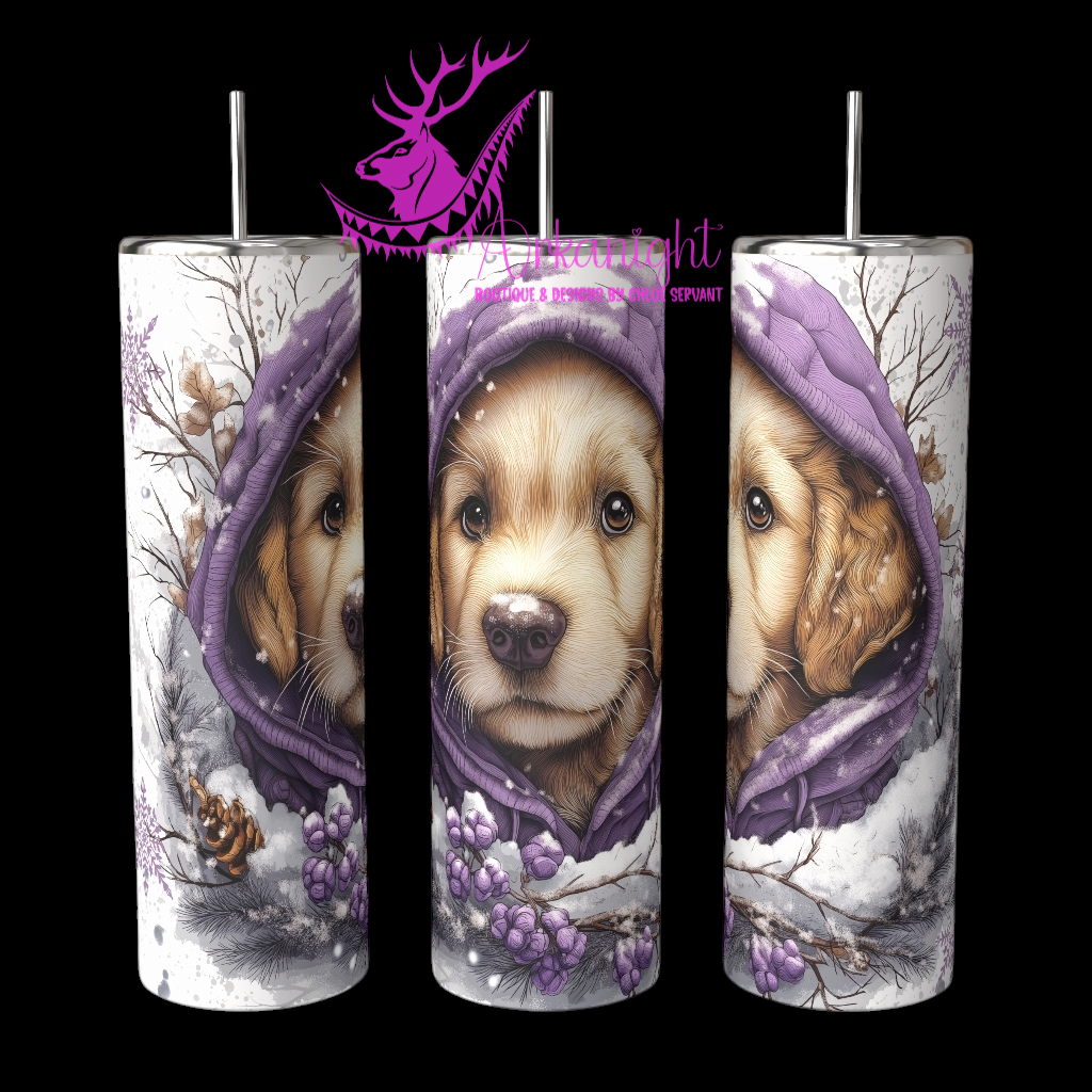 Gourde sur commande - Collection Hiver 2024 - Artic Golden Retriever